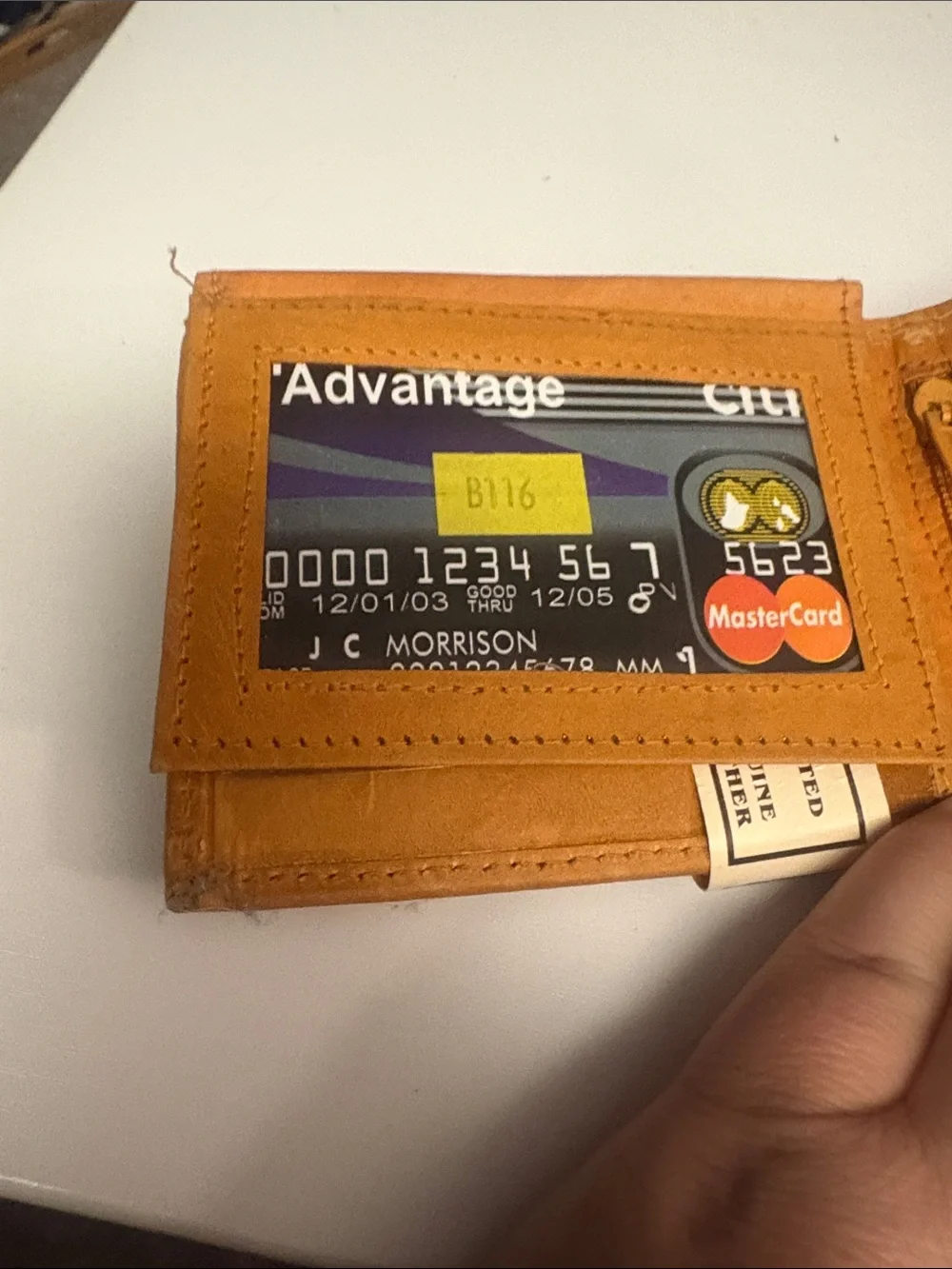 Bi-Fold Genuine Leather Men's Wallet - Tan